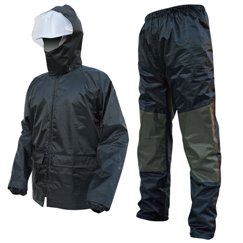 ケイワーク　ＯＸハードレインスーツ　ブラック　Ｌ　Ｒ－０１（ＢＫ）－Ｌ　１着