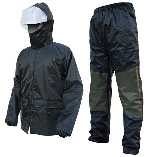 ケイワーク　ＯＸハードレインスーツ　ブラック　ＬＬ　Ｒ－０１（ＢＫ）－ＬＬ　１着