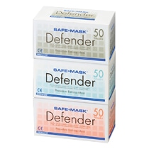 メディコム・ジャパン ディフェンダーマスク 3層式 ホワイト 2114 1箱(50枚)