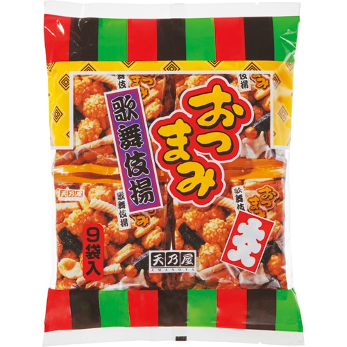 天乃屋 大入 おつまみ歌舞伎揚 22g/袋 1パック(9袋)