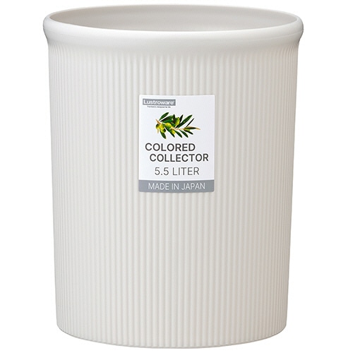 岩崎工業　カラードコレクター　Ｓ　５．５Ｌ　ホワイト　Ｌ－１０６０　ＷＨ　１個