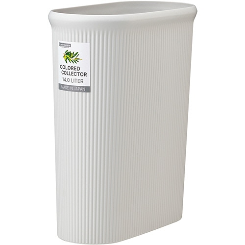 岩崎工業　カラードコレクタースリム　Ｌ　１４Ｌ　ホワイト　Ｌ－１０７１　ＷＨ　１個