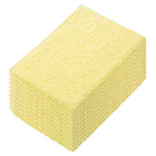 伊藤忠リーテイルリンク　少し厚手のおしぼりタオル　イエロー　ＡＯＴ－００４　１パック（１０枚）