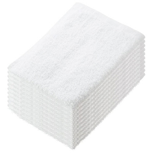 伊藤忠リーテイルリンク　少し厚手のおしぼりタオル　ホワイト　ＡＯＴ－００１　１パック（１０枚）