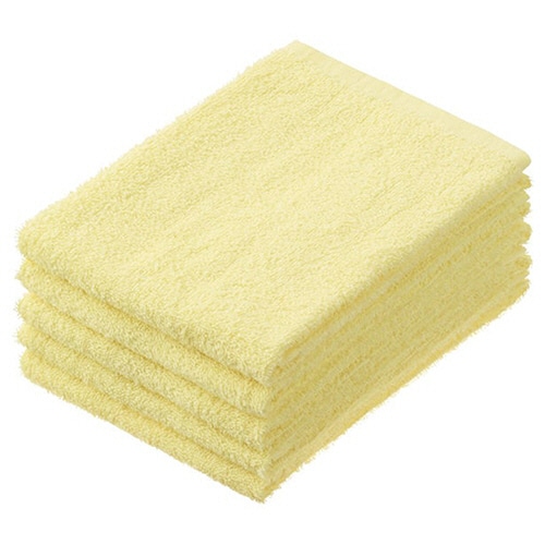 伊藤忠リーテイルリンク　少し厚手のフェイスタオル　イエロー　ＡＦＴ－００４　１パック（５枚）