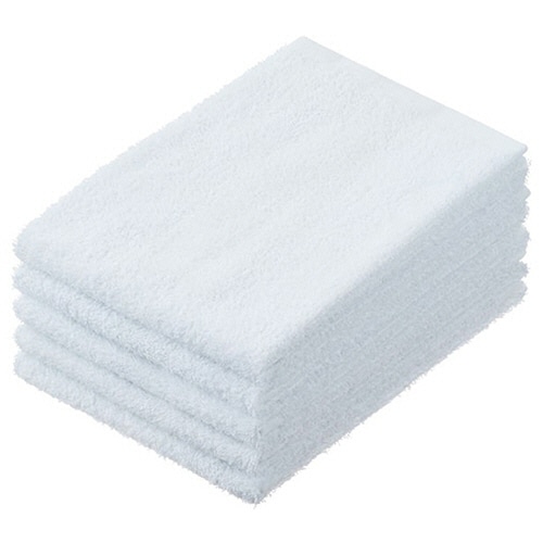 伊藤忠リーテイルリンク　少し厚手のフェイスタオル　ホワイト　ＡＦＴ－００１　１パック（５枚）