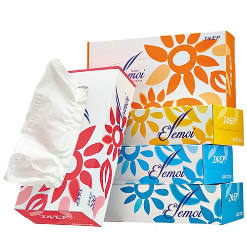 カミ商事 エルモアティシュー 200組/箱 1パック(5箱)