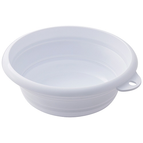 伊勢藤　おりたためる　湯おけ（マグネット付）　ホワイト　Ｉ－６３７ＷＨ　１個