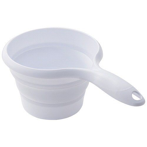 伊勢藤　おりたためる　手おけ（マグネット付）　ホワイト　Ｉ－６３８ＷＨ　１個