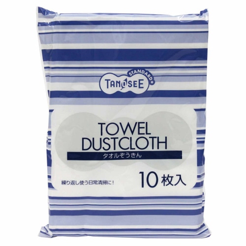 TANOSEE タオルぞうきん 1パック(10枚)