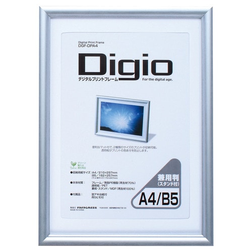ナカバヤシ デジタルプリントフレーム A4/B5判兼用 DGF-DPA4 1枚