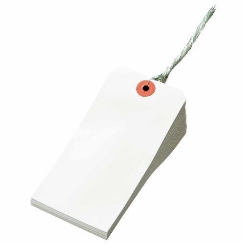 TANOSEE 再生紙針金荷札 2号 60×120mm 1箱(1000枚)