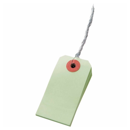 TANOSEE カラー荷札 6号 30×60mm うぐいす 1パック(200枚)