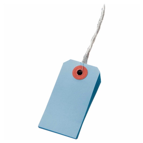 TANOSEE カラー荷札 6号 30×60mm ブルー 1パック(200枚)