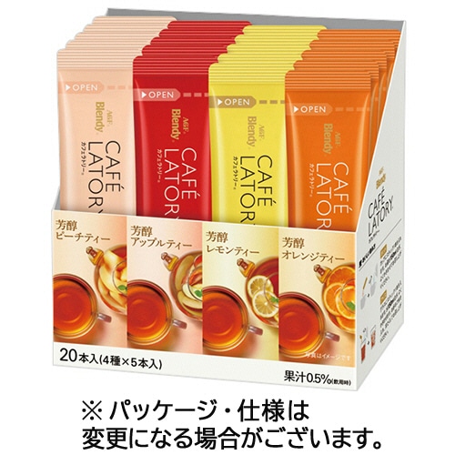 味の素AGF ブレンディ カフェラトリー スティック フルーツティーアソート 4種アソート 1箱(20本)