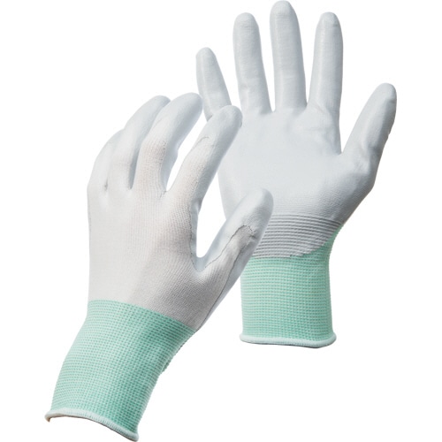 TANOSEE ニトリルゴム手袋薄手 L グレー 1パック(5双)