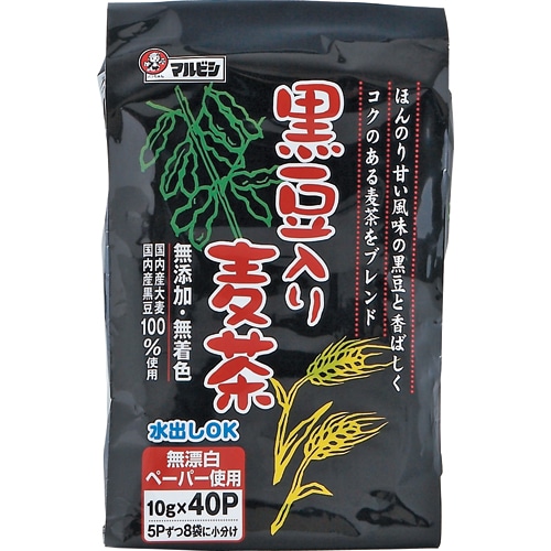 マルビシ 黒豆入麦茶(黒豆30%入) 1袋(40バッグ)