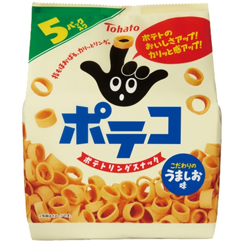 東ハト ポテコ うましお味 24g/袋 1パック(5袋)
