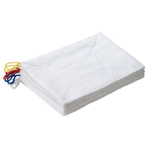 TANOSEE タオルぞうきん ひも付き 1パック(10枚)