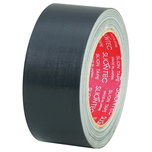 スリオンテック 布粘着テープ No.3390 50mm×25m 厚み約0.23mm 黒 No.3390-50BK 1巻