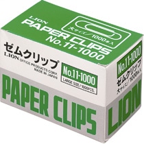 ライオン事務器 ゼムクリップ 大 No.11 No.11-1000 1箱(1000本)