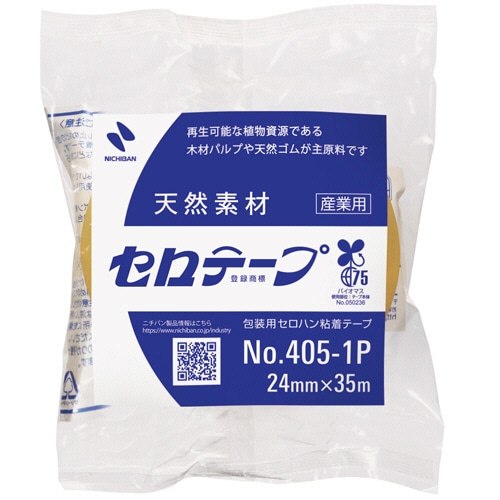 ニチバン 産業用セロテープ 大巻 24mm×35m 4051P-24 1巻