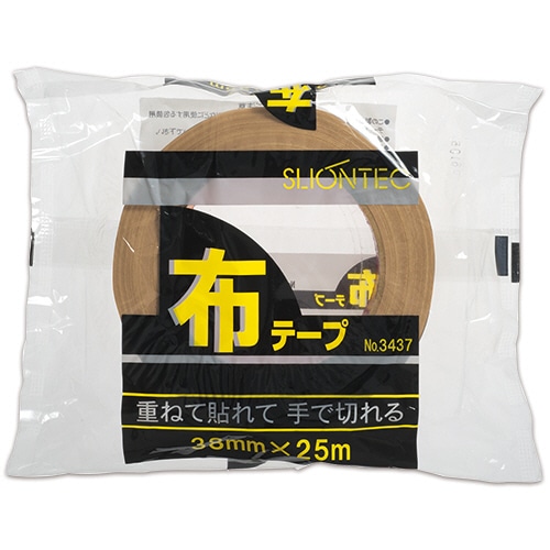 スリオンテック 布テープ No.343720 38mm×25m 厚み0.24mm No.343720-38x25 1巻