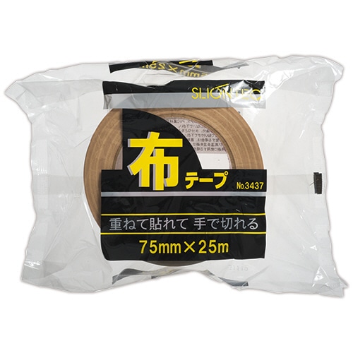 スリオンテック 布テープ No.343720 75mm×25m 厚み0.24mm No.343720-75x25 1巻