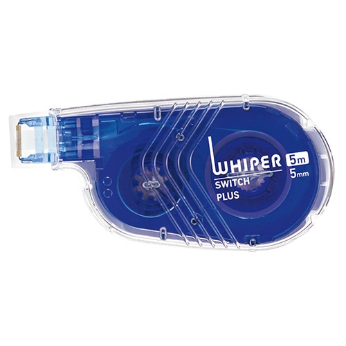 プラス 修正テープ ホワイパースイッチ(トライアル) 5mm幅×5m ブルー WH-1515-5M 1個