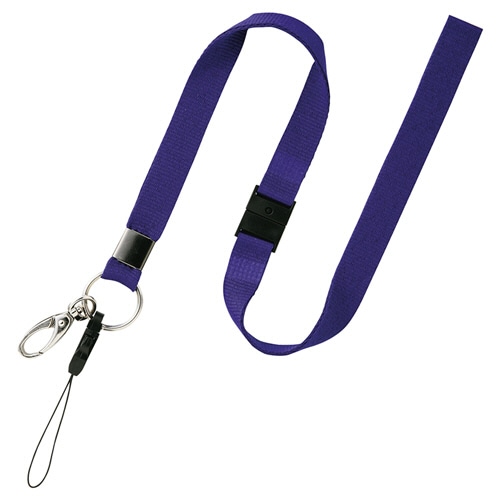 オープン工業　名札用ストラップ　幅広無地　青　ＮＢ－２０５－ＢＵ　１本