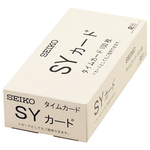 セイコーソリューションズ セイコー用タイムカード 全締日対応 両面6欄印字 CA-SY 1パック(100枚)