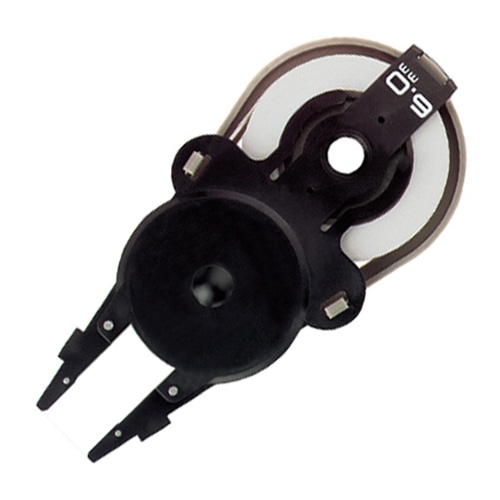 プラス 修正テープ ホワイパースライド ベーシックカラー 交換テープ 6mm幅×10m ブラック WH-016R-10P 1箱(10個)