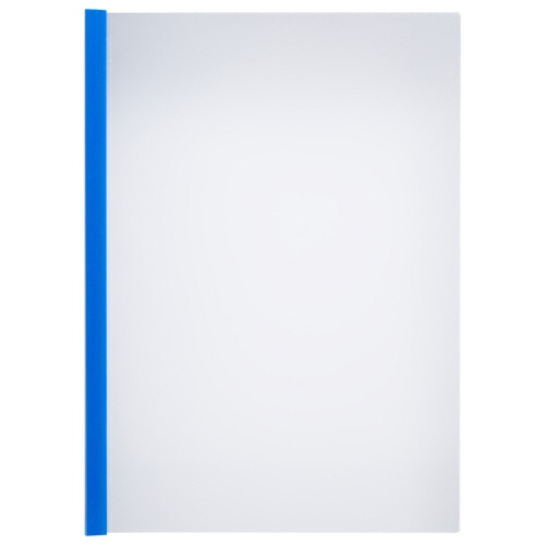 TANOSEE 薄型スリムレールホルダー A4タテ 20枚とじ 青 1パック(30冊)