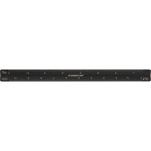 ステッドラー 三角スケール コピーダウン 15cm マットブラック 561 7-15 1個