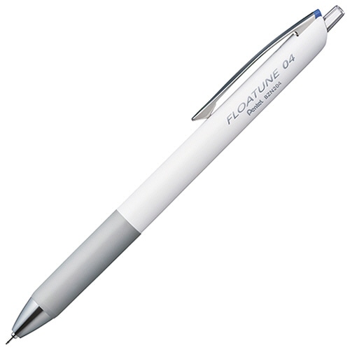 ぺんてる 油性ボールペン フローチューン 0.4mm 青 (軸色:ホワイト) BZN204-C 1本
