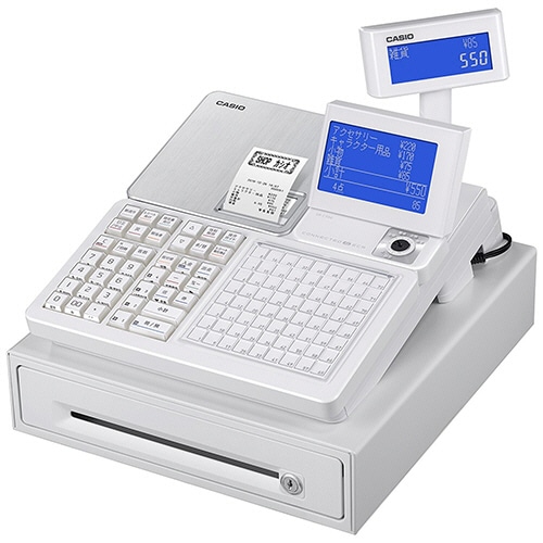 カシオ 電子レジスター ホワイト SR-C550-4SWE 1台