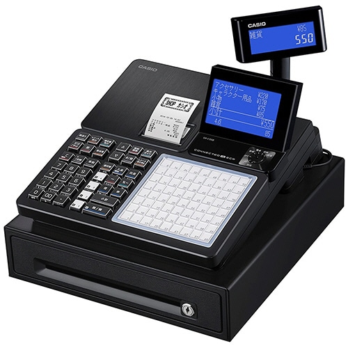 カシオ 電子レジスター ブラック SR-C550-4SBK 1台