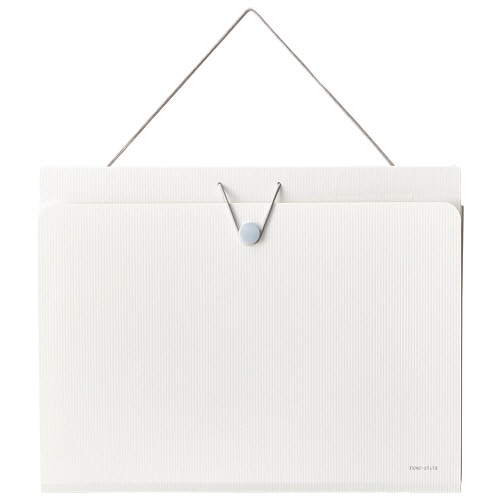 リヒトラブ noie-style ウォールドキュメントファイル A4 ホワイト A-7675-0 1個