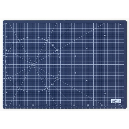 オルファ　ふたつ折りカッターマット　Ａ３　ネイビー　２２３ＢＮＶ　１枚