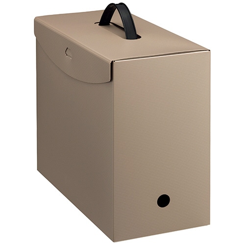ライオン事務器　ボックスファイル　スマフィ　Ａ４　フタ・取っ手付き　背幅１５２ｍｍ　ベージュ　ＢＦ－４２Ｓ　１個