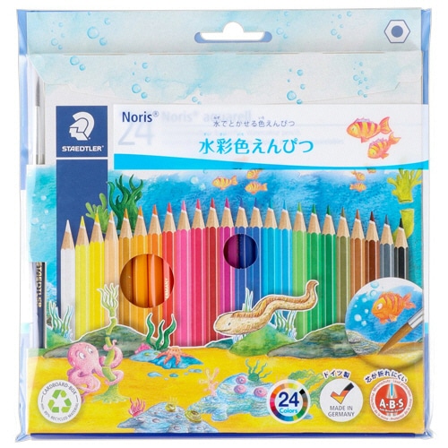 ステッドラー ノリス 水彩色鉛筆 24色(各色1本) 14410NC24P 1パック