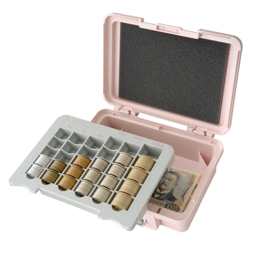 カール事務器　ポータブルキャッシュケース　そとレジ　ピンク　ＣＸ－００３－Ｐ　１個