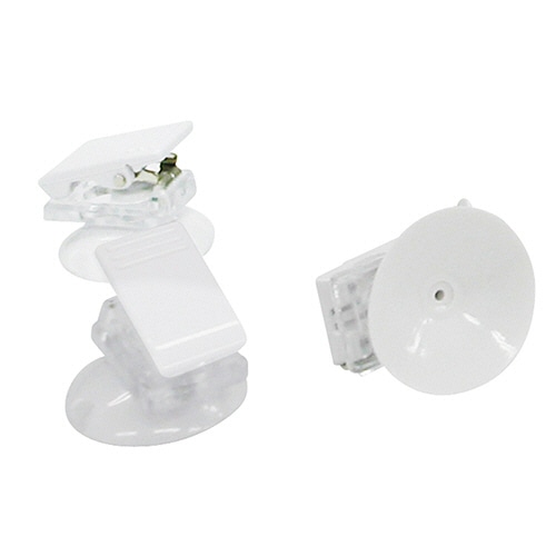 共栄プラスチック　クリックス吸盤付　ホワイト　Ｐ－２０Ｑ－３０－Ｗ　１パック（３０個）