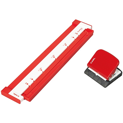 カール事務器 ゲージパンチ レッド GP-2630-R 1台