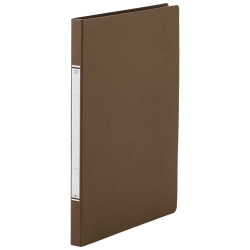 ＴＡＮＯＳＥＥ　クランプファイルＮ（紙表紙）　Ａ４タテ　１００枚収容　１０ｍｍとじ　背幅１８ｍｍ　茶　１冊