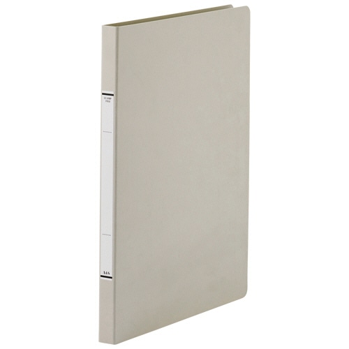 ＴＡＮＯＳＥＥ　クランプファイルＮ（紙表紙）　Ａ４タテ　１００枚収容　１０ｍｍとじ　背幅１８ｍｍ　ソフトグレー　１冊