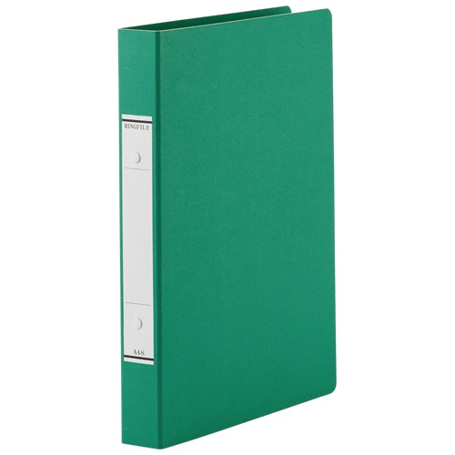 ＴＡＮＯＳＥＥ　ＯリングファイルＮ（紙表紙）　Ａ４タテ　２穴　２２０枚収容　リング内径２７ｍｍ　背幅３６ｍｍ　緑　１冊