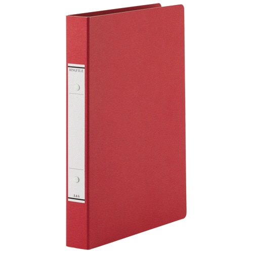 ＴＡＮＯＳＥＥ　ＯリングファイルＮ（紙表紙）　Ａ４タテ　２穴　２２０枚収容　リング内径２７ｍｍ　背幅３６ｍｍ　赤　１冊