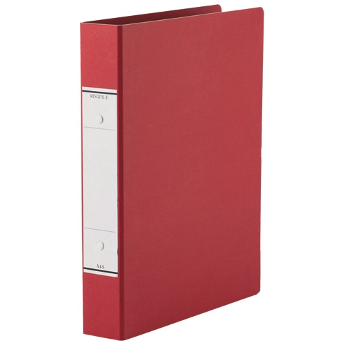 ＴＡＮＯＳＥＥ　ＯリングファイルＮ（紙表紙）　Ａ４タテ　２穴　３２０枚収容　リング内径３９ｍｍ　背幅５２ｍｍ　赤　１冊