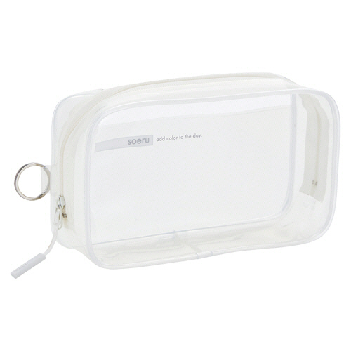 リヒトラブ　ｓｏｅｒｕ　クリヤーボックスペンケース　フロストクリヤー　Ａ－８１０１－１　１個